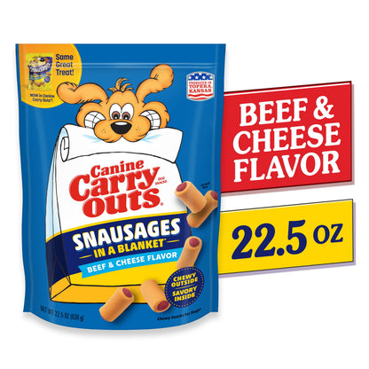 Beef & Bacon Flavor Dog Treats, 4.5Oz Bag